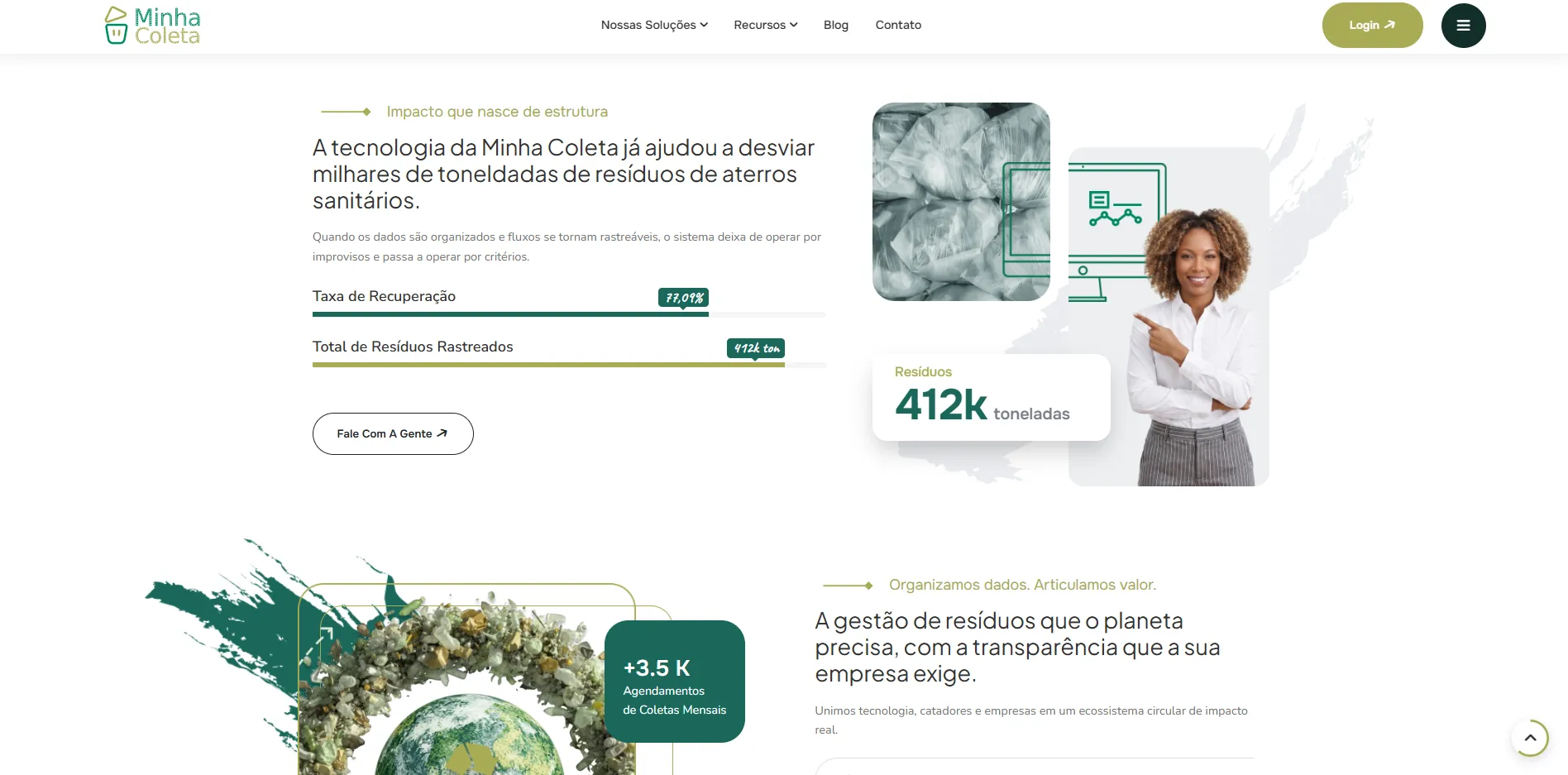 Minha coleta. platform for reverse logistics credits